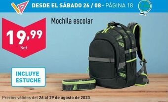 ALDI Mochila escolar oferta