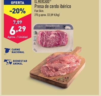 ALDI Presa de cerdo ibérico el mercado oferta
