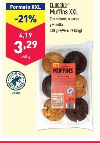 ALDI Muffins xxl el horno oferta