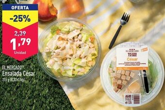 ALDI Ensalada césar el mercado oferta