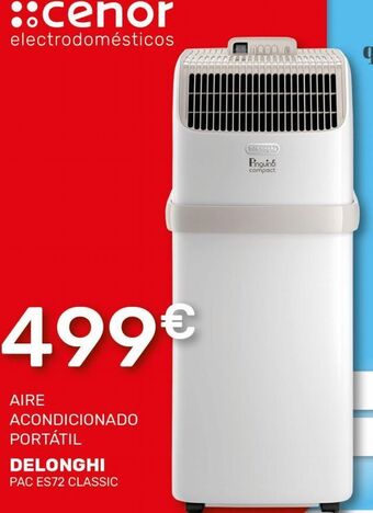 ::cenor electrodomésticos 499€ acondicionado portátil delonghi pac es72 classic aire retoright pinguino compact