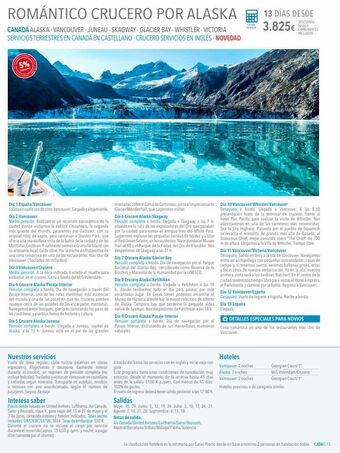 Catai Romántico crucero por alaska canadá alaska- vancouver juneau-skagway-glacier bay-whistler - victoria servicios terrestres en oferta
