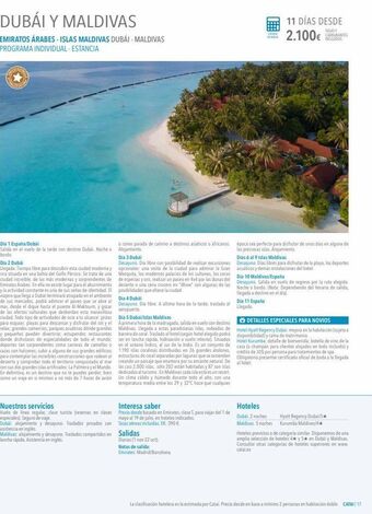 Catai Dubái y maldivas emiratos árabes - islas maldivas dubái - maldivas programa individual estancia fory dia 1 españa/dubai s oferta