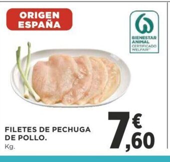 Supercor FILETES DE PECHUGA DE POLLO. Kg. oferta