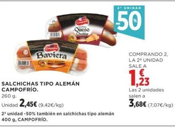 Supercor SALCHICHAS TIPO ALEMÁN CAMPOFRÍO. oferta