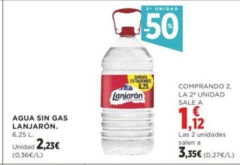 Supercor AGUA SIN GAS LANJARÓN. oferta