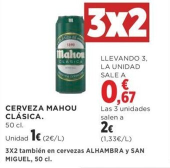 Supercor CERVEZA MAHOU CLÁSICA. 50 cl. oferta