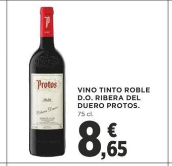 Supercor VINO TINTO ROBLE D.O. RIBERA DEL DUERO PROTOS. 75 cl. oferta