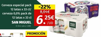Maskom Supermercados Cerveza especial pack 12 latas x 33 cl/ oferta