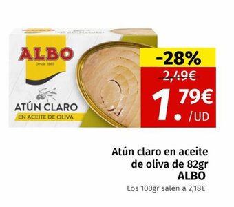 Maskom Supermercados Atún claro en aceite de oliva de 82gr ALBO oferta