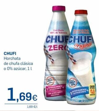 Supermercados Plaza Horchata chufi oferta