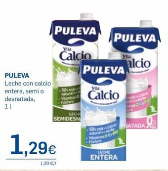 Supermercados Plaza Leche con calcio puleva oferta