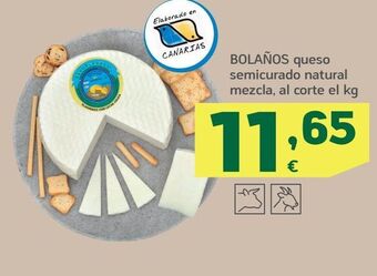 HiperDino Queso semicurado bolaños oferta
