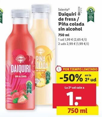 Lidl Bebidas solevita oferta