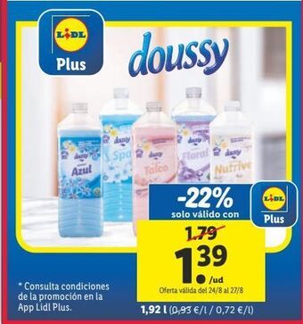 Lidl Suavizante doussy oferta