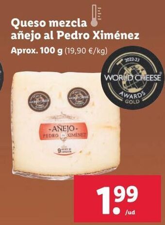 Lidl Queso mezcla pedro ximénez oferta