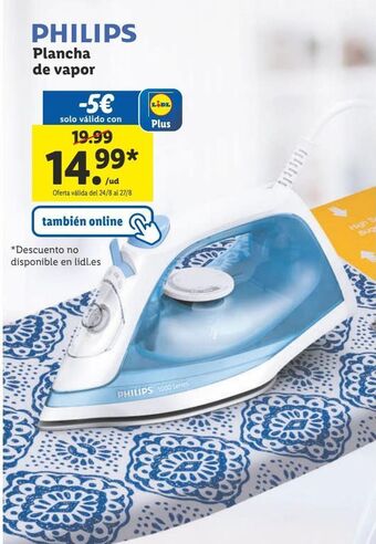 Lidl Plancha de vapor philips oferta