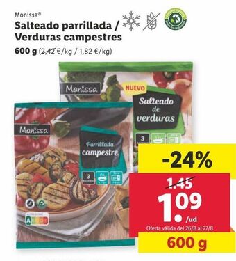 Lidl Salteado de verduras monissa oferta