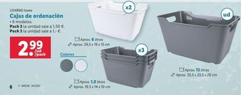 Lidl Caja de ordenación livarno oferta