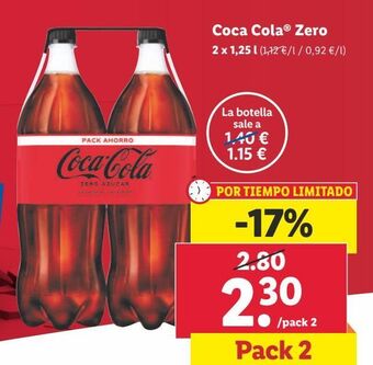 Lidl Coca-cola zero oferta