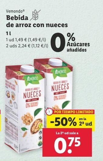 Lidl Bebida de arroz oferta