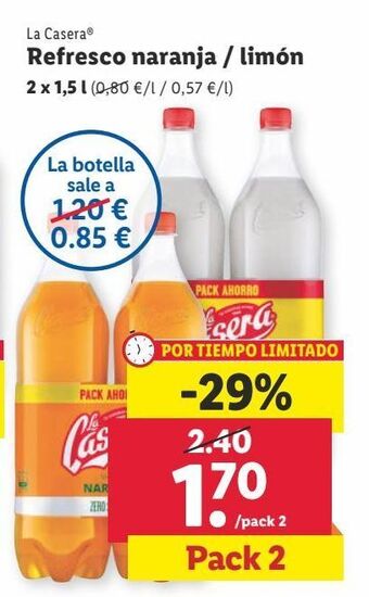 Lidl Refrescos la casera oferta