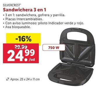 Lidl Sandwichera silvercrest oferta