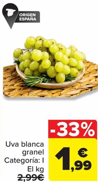 Carrefour Uva blanca granel oferta
