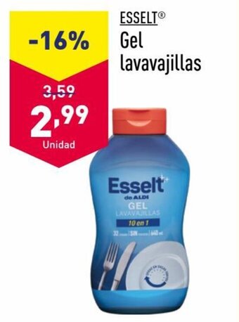 ALDI ESSELTⓇ Gel lavavajillas oferta