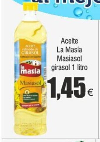 FROIZ Aceite La Masía Masiasol masla girasol 1 litro oferta