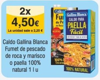 FROIZ Caldo Gallina Blanca Fumet de pescado de roca y marisco o paella 100% natural 1 l u oferta