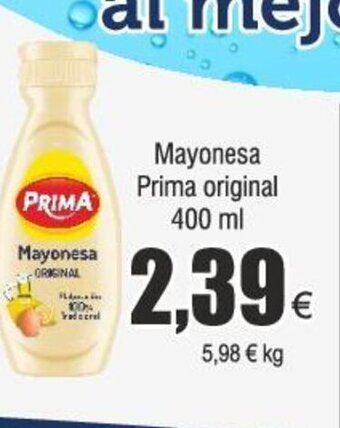 FROIZ Mayonesa Prima original 400 ml oferta