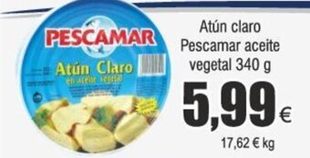 FROIZ Atún claro Pescamar aceite vegetal 340 g oferta