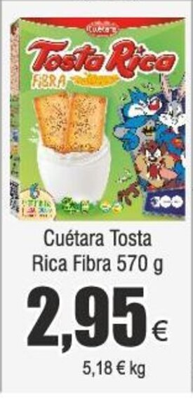 FROIZ Cuétara Tosta Rica Fibra 570 g oferta