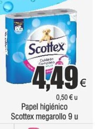 FROIZ Papel higiénico Scottex megarollo 9 u oferta