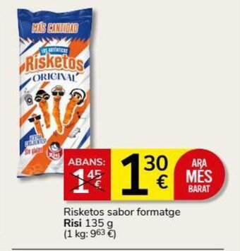 Supermercados Charter Risketos sabor formatge Risi 135 g oferta