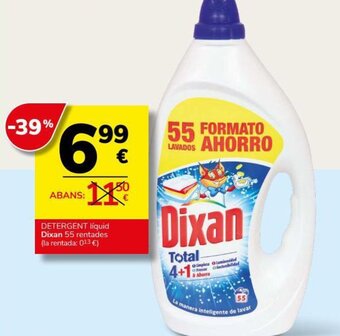 Supermercados Charter DETERGENT líquid Dixan 55 rentades oferta