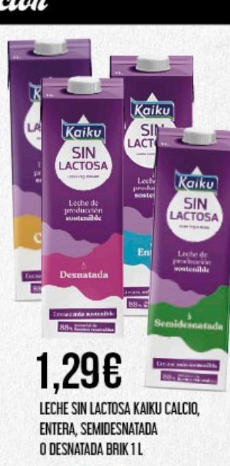 Claudio Leche sin lactosa kaiku oferta