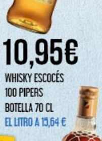 Claudio Whisky escocés 100 pipers oferta