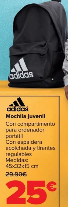 Carrefour Adidas mochila juvenil oferta