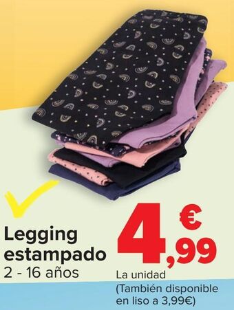 Carrefour Legging estampado oferta