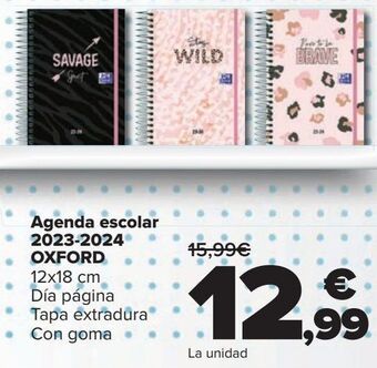 Carrefour Agenda escolar 2023-2024 oxford oferta