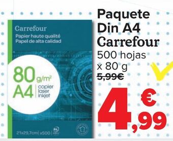 Carrefour Paquete din a4 carrefour oferta