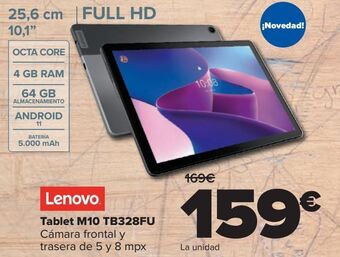 Carrefour Lenovo tablet m10 tb328fu oferta