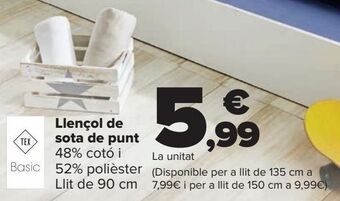 Carrefour Sábana bajera punto oferta
