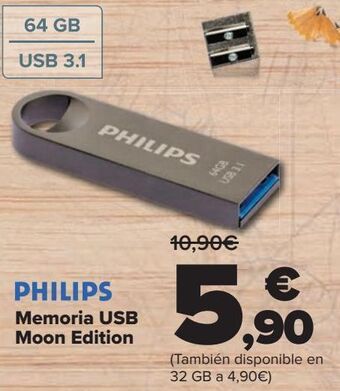 Carrefour Philips memoria usb moon edition oferta