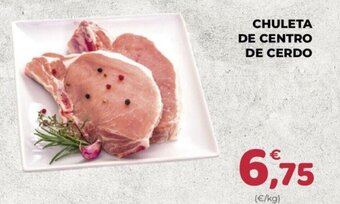 SPAR CHULETA DE CENTRO DE CERDO oferta