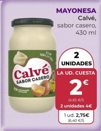 SPAR MAYONESA Calvé, sabor casero, 430 ml oferta