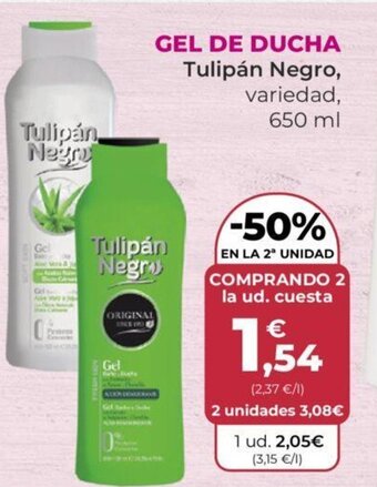 SPAR GEL DE DUCHA Tulipán Negro, variedad,650 ml oferta