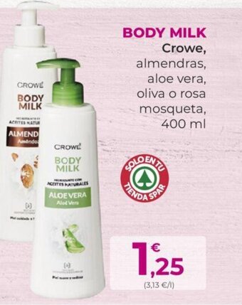 SPAR BODY MILK Crowe oferta